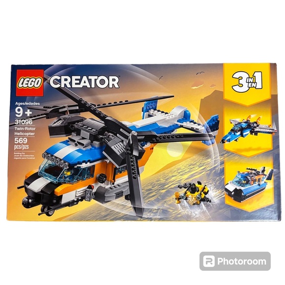 NIB Lego Creator 3 in 1 Twin-Rotor Helicopter Set (#31096) - Picture 1 of 7